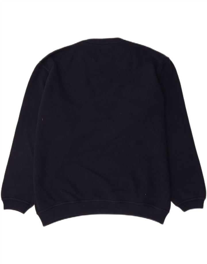 Champion Herre Grafisk Sweatshirt Jumper Stor Marineblå Bomuld