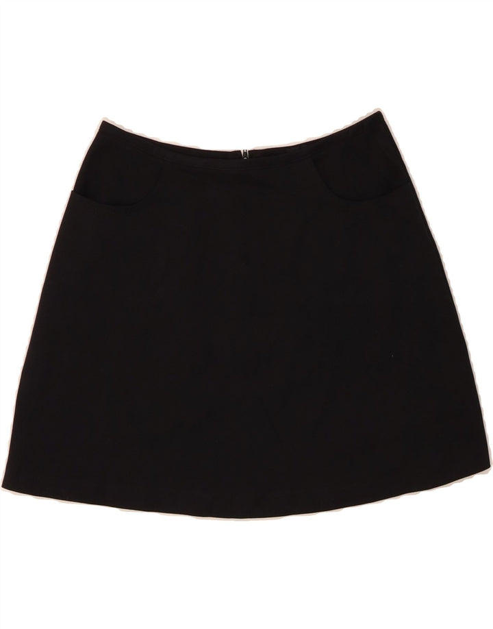 WIT BOY Womens Mini Skirt IT 42 Medium W27 Black Synthetic Vintage Wit Boy and Second-Hand Wit Boy from Messina Hembry 