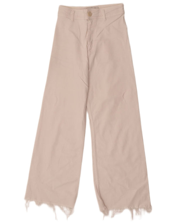 Zara Womens The Marine Jeans med høj talje og brede ben EU 36 XS W26 L28 Hvid