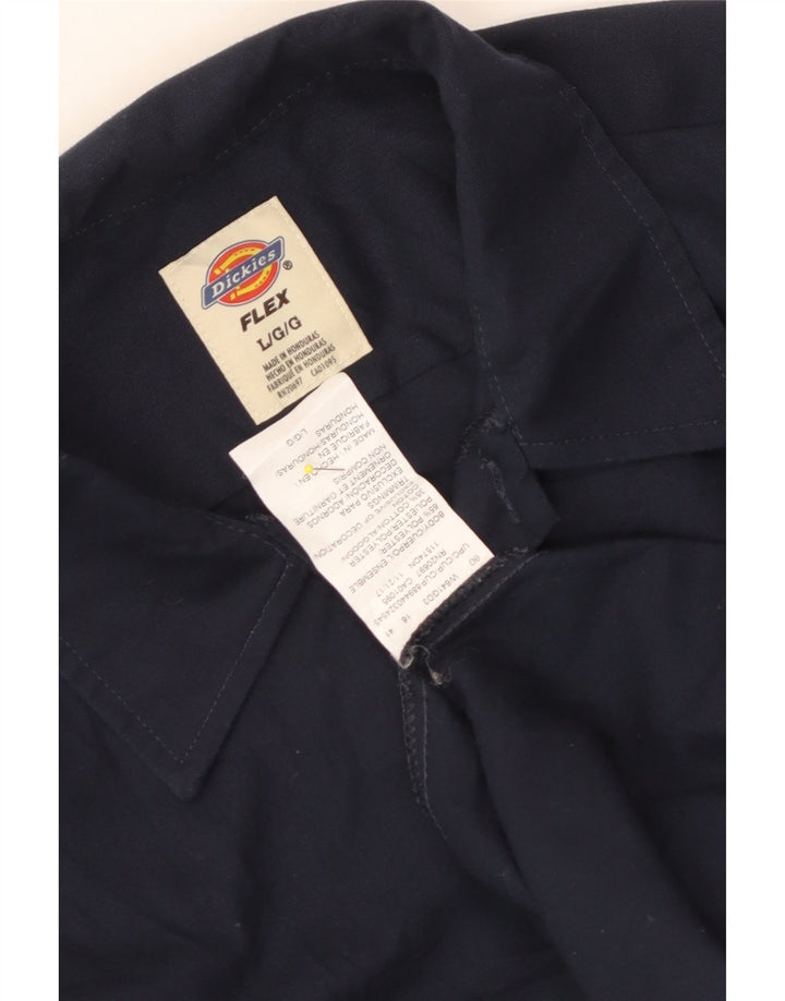 Dickies Herre Flex Shirt Large Navy Blue Polyester
