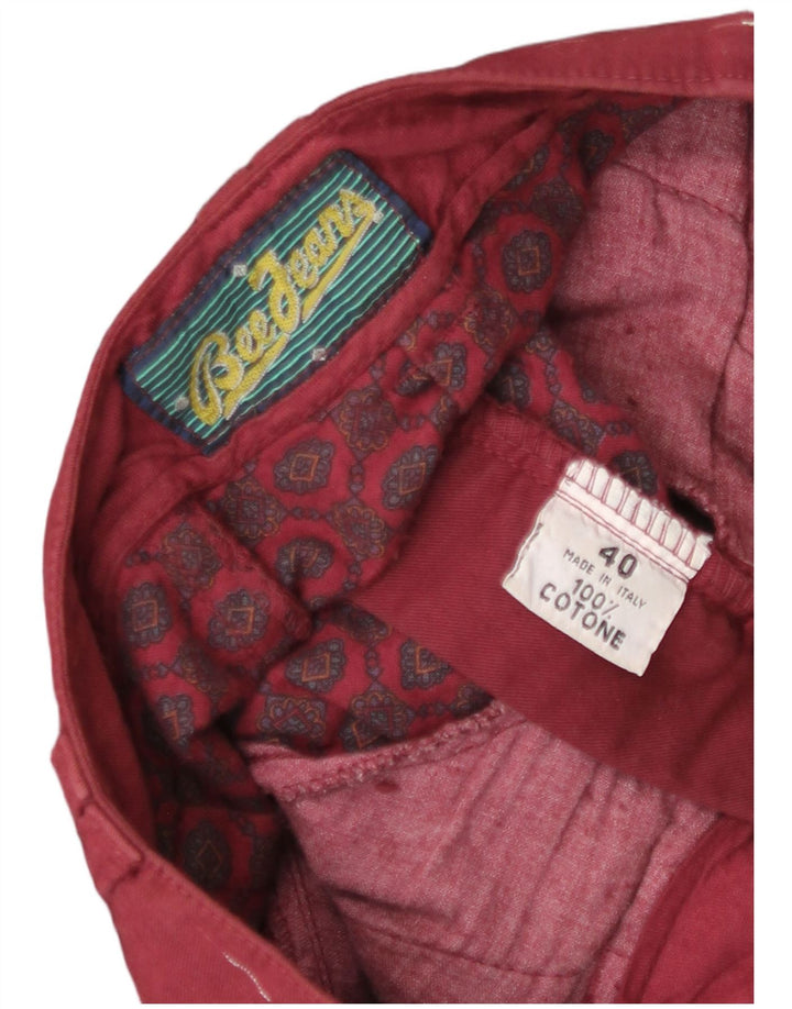 Vintage dame midi nederdel IT 40 Medium Bourgogne bomuld