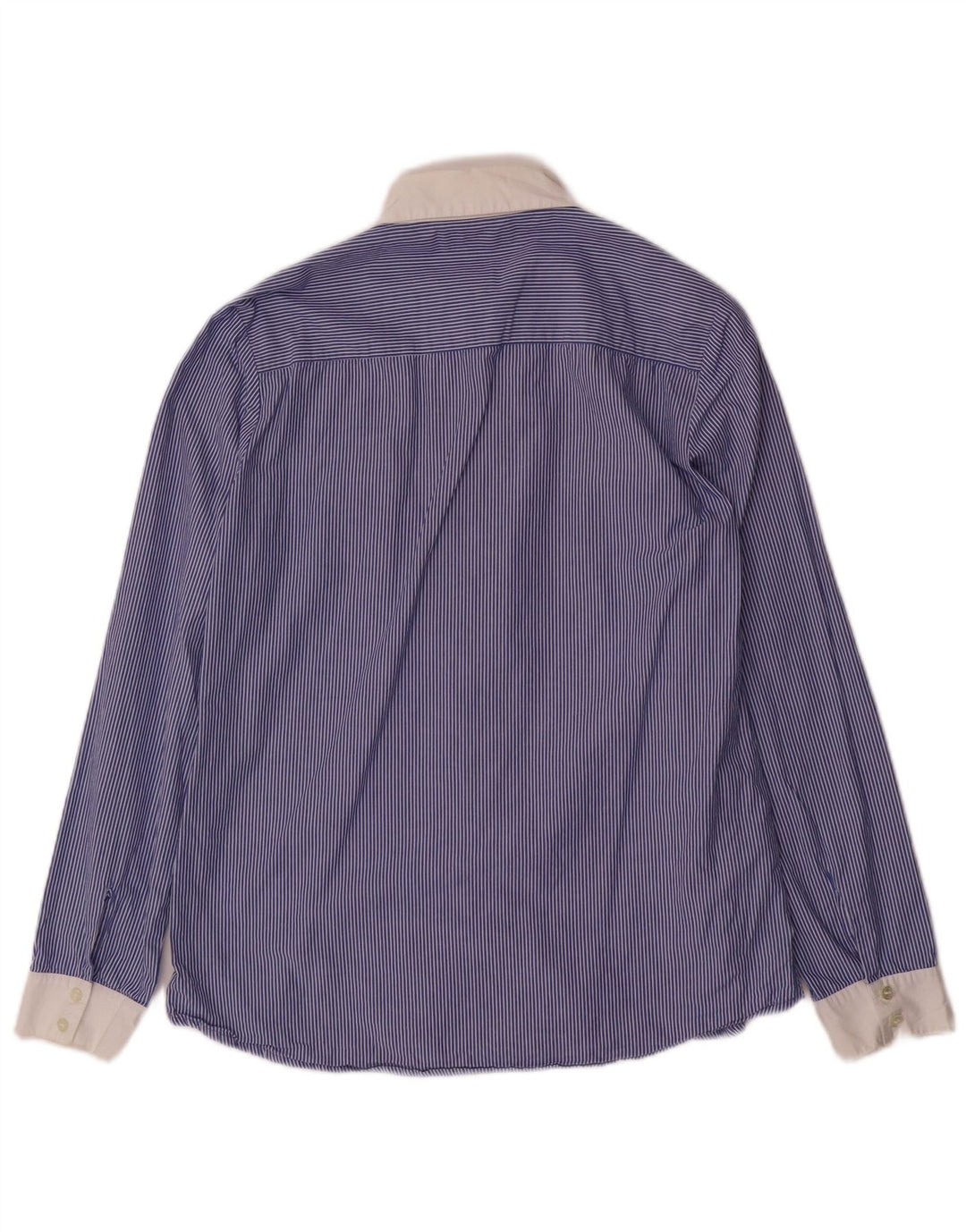 STEFANEL Dameskjorte IT 42 Medium Blue Pinstripe