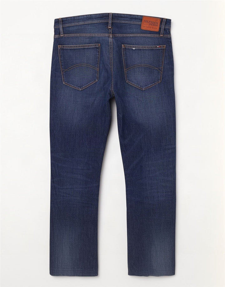 Tommy Hilfiger Herre Straight Jeans W36 L30 Blå Bomuld