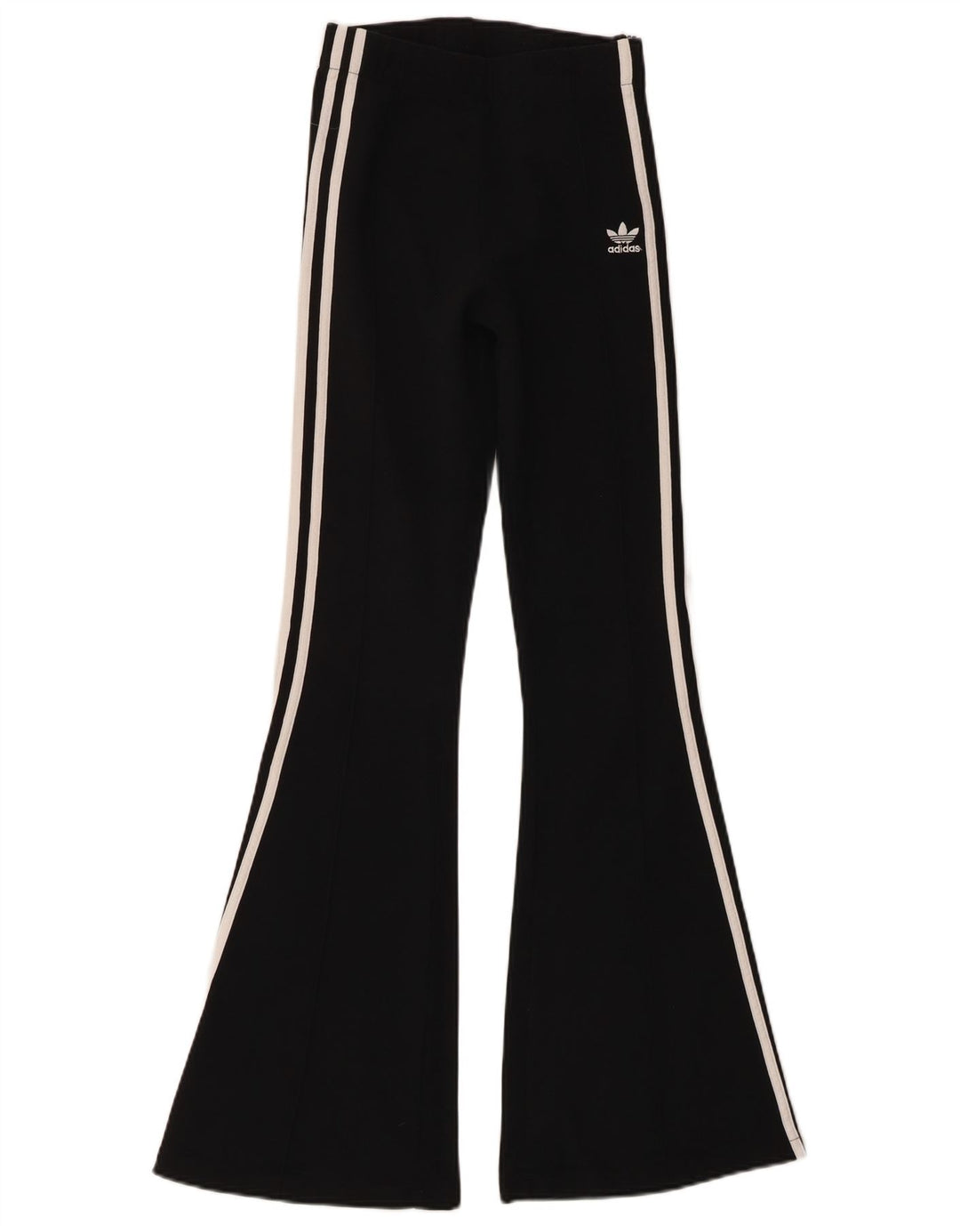 ADIDAS Flare Leggings til kvinder UK 6 XS sort polyester