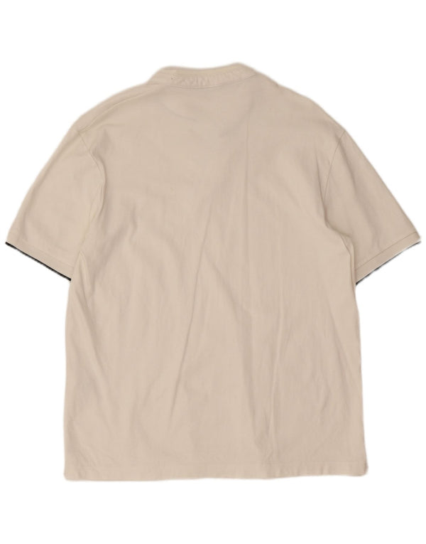 Zara herre polo shirt lille hvid bomuld