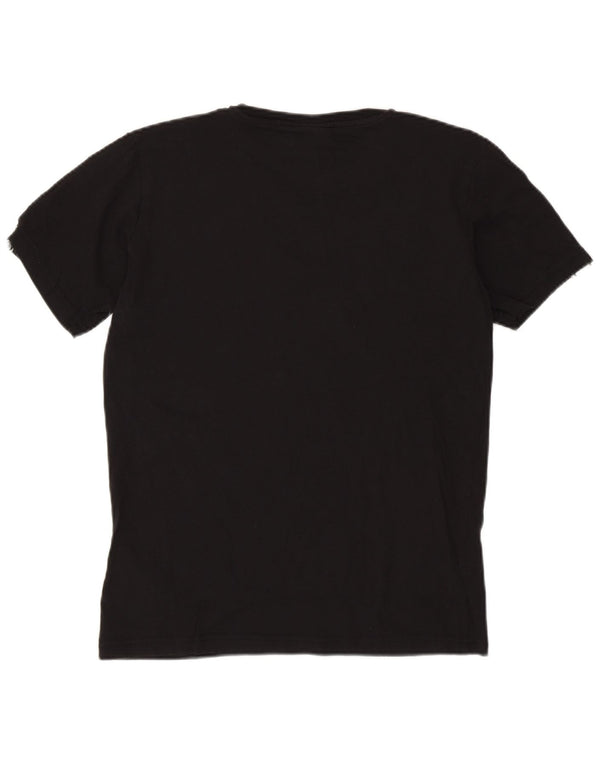 Champion Boys Grafisk T-Shirt Top 13-14 år XL Sort Bomuld