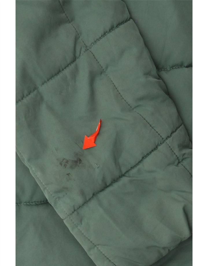 FAT FACE Dame Oversized polstret jakke UK 6 XS Grøn polyester