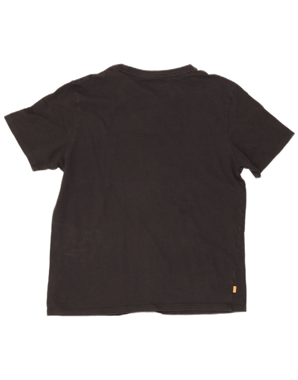 Timberland Womens Regular Fit T-Shirt Top XL Sort Bomuld