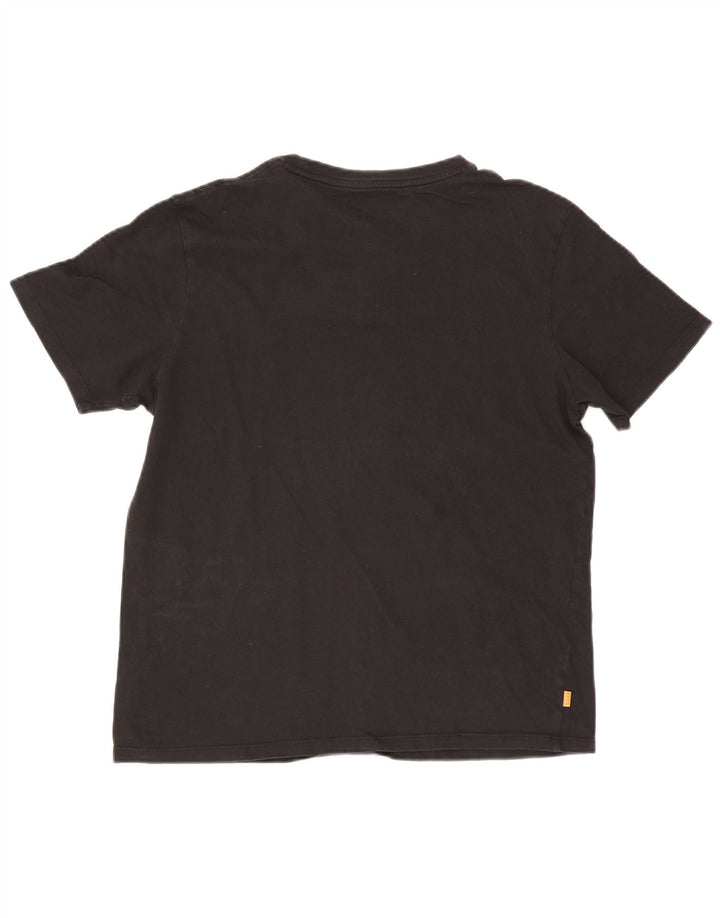 Timberland Womens Regular Fit T-Shirt Top XL Sort Bomuld