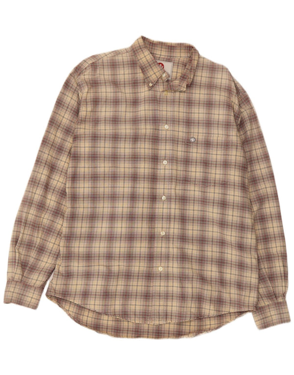MURPHY & NYE Herre Sailwear Flannel Shirt XL Grå ternet bomuld