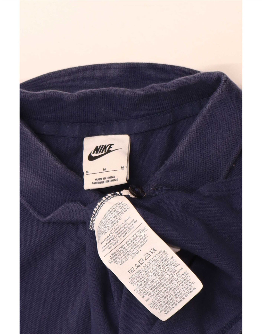 Nike herre poloshirt Medium marineblå bomuld