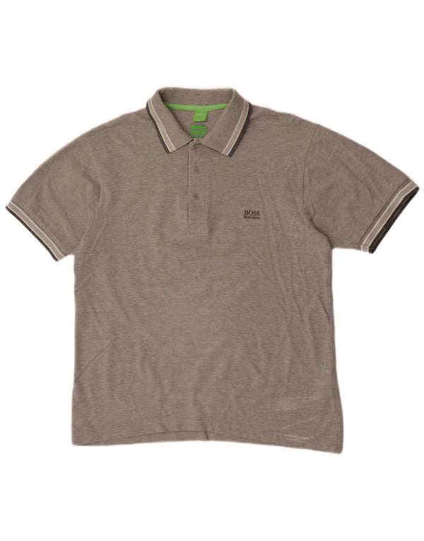 Hugo Boss Herre Modern Fit Polo Shirt XL Grå Bomuld