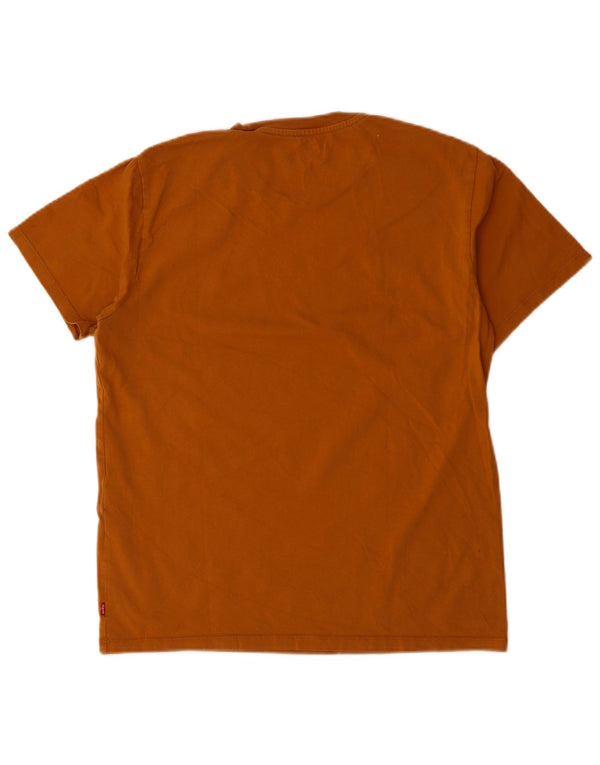 Levi's Herre Standard Fit Grafisk T-shirt Top Medium Brun Bomuld