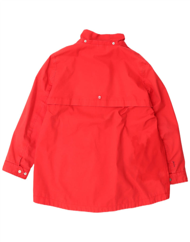 Joules Dame Oversized Vandtæt Jakke UK 16 Large Rød Polyester