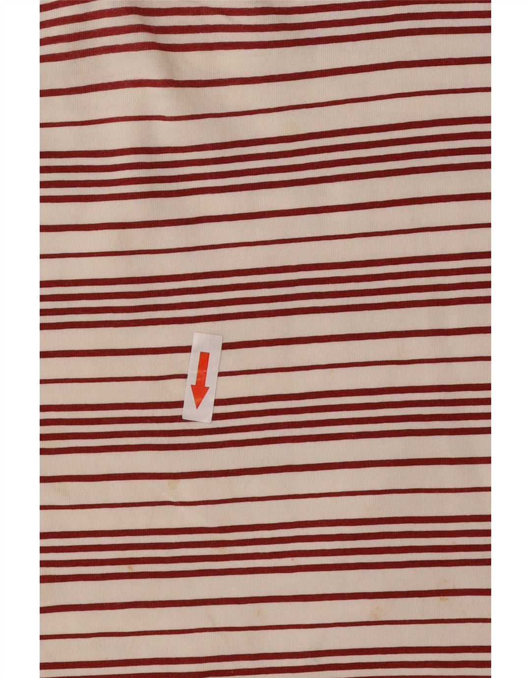 Sergio Tacchini Dame T-Shirt Top IT 44 Medium Hvid Stribet Polyester