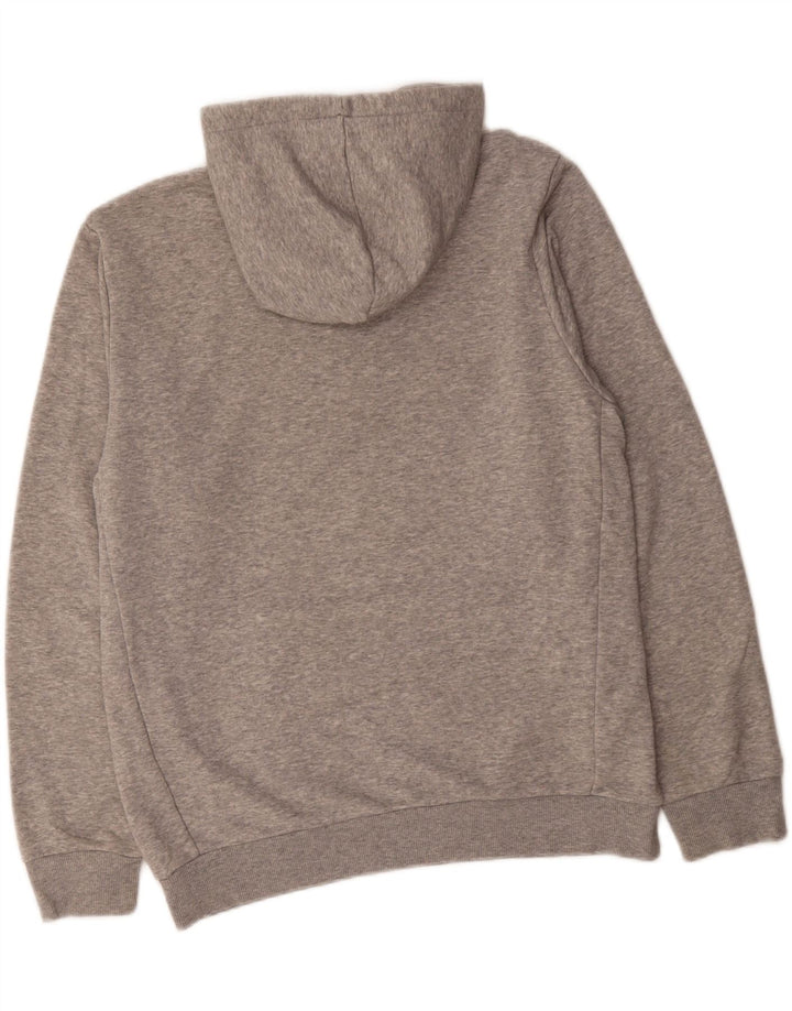 ADIDAS Mens Graphic Hoodie Jumper Medium Grey Cotton Vintage Adidas and Second-Hand Adidas from Messina Hembry 