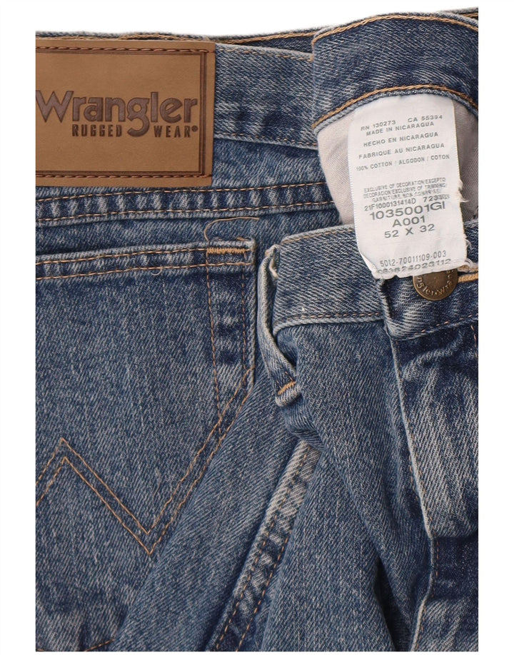 Wrangler Straight Jeans til mænd W52 L32 Blå