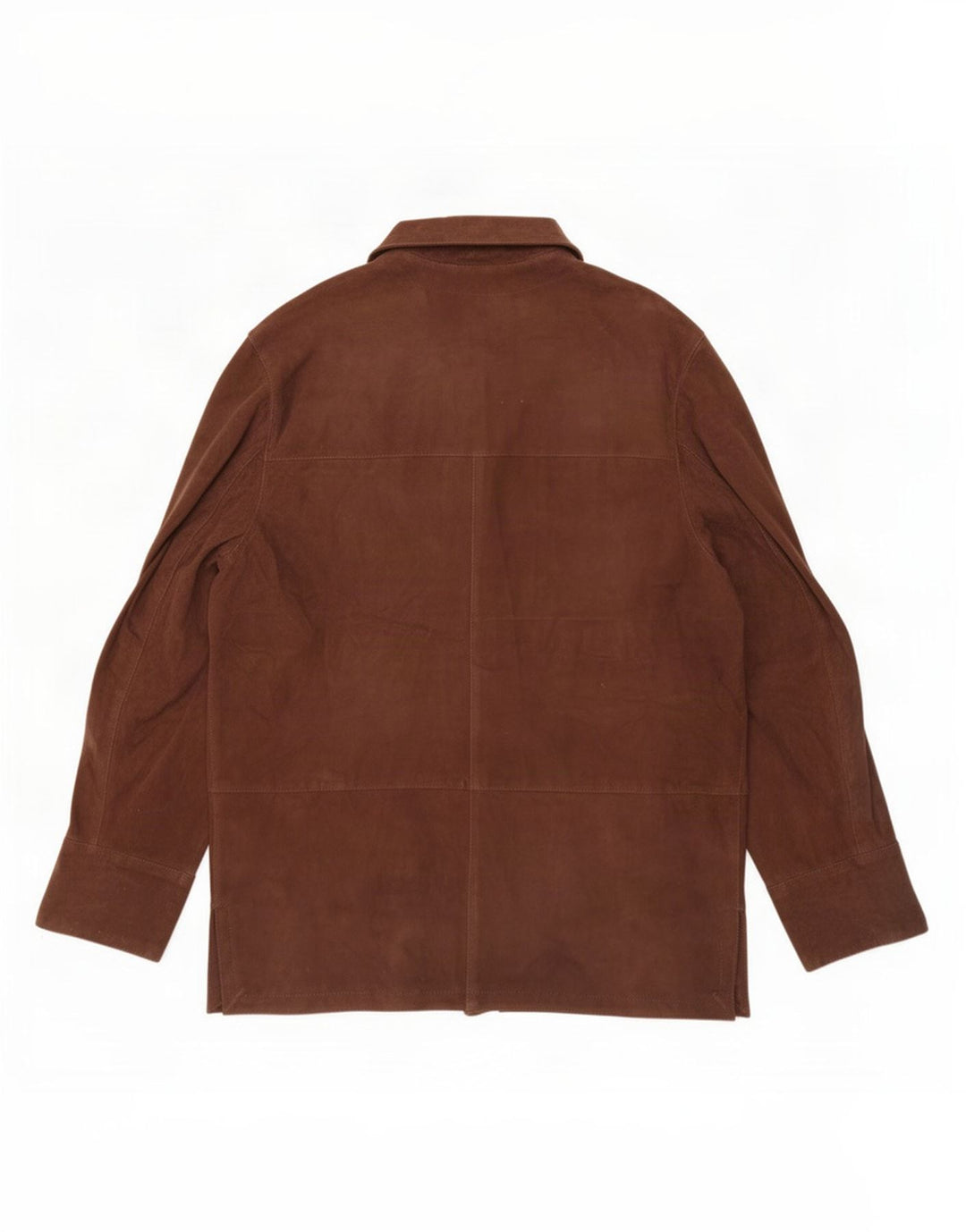 Vintage dame ruskindsjakke IT 48 XL brunt læder
