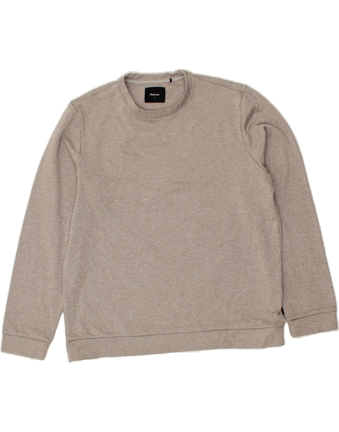 ROHAN Womens Sweatshirt Jumper UK 16 Large Grey Cotton Vintage Rohan and Second-Hand Rohan from Messina Hembry 