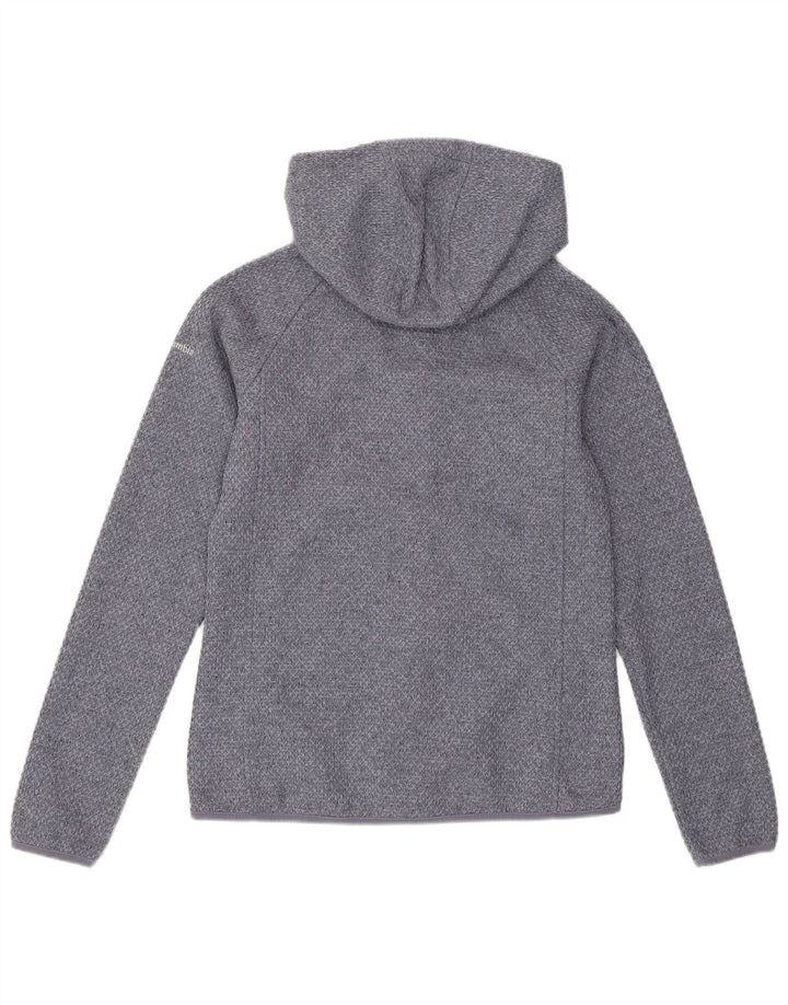 Columbia Sweater med lynlås til kvinder UK 14 Medium Blue Polyester