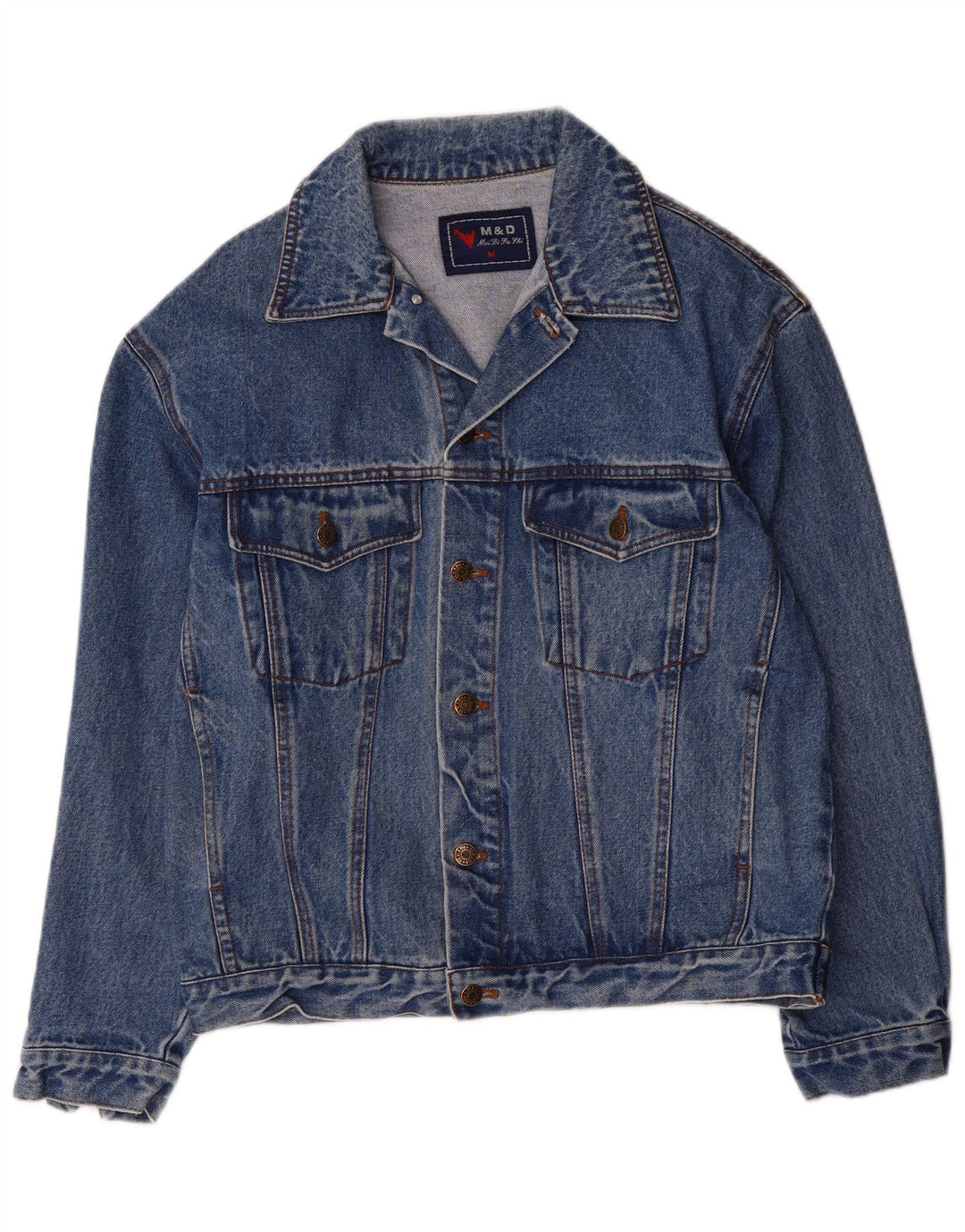Vintage denimjakke til mænd UK 38 Medium Blue