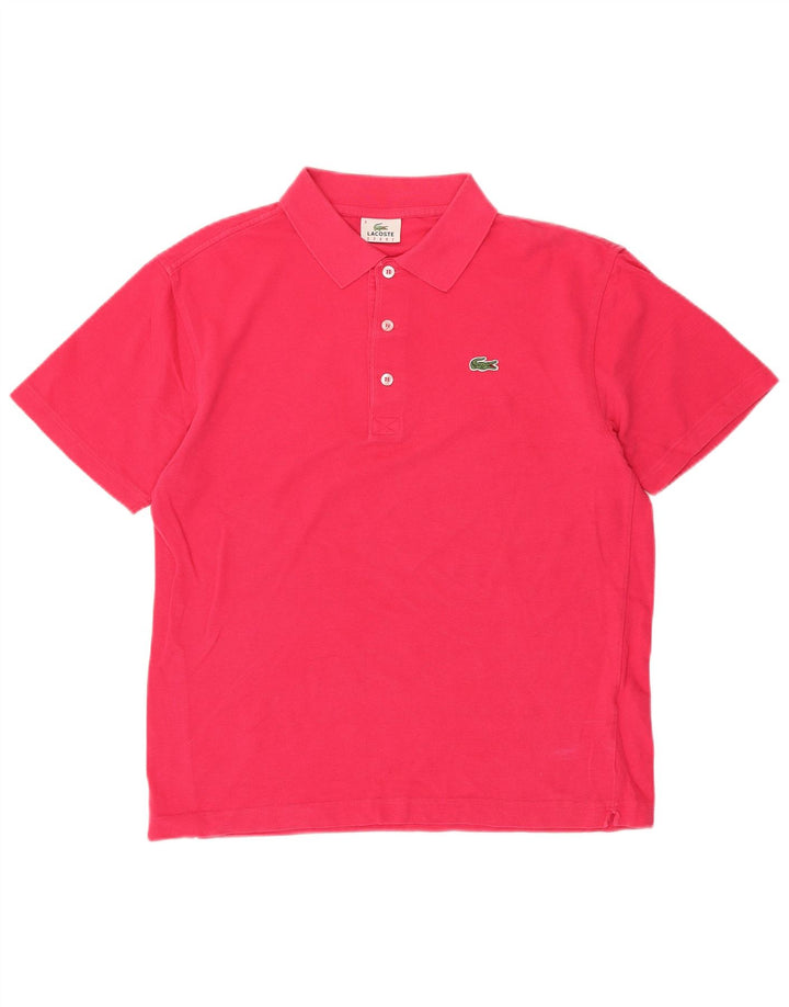 Lacoste herre poloshirt størrelse 4 Medium Pink bomuld