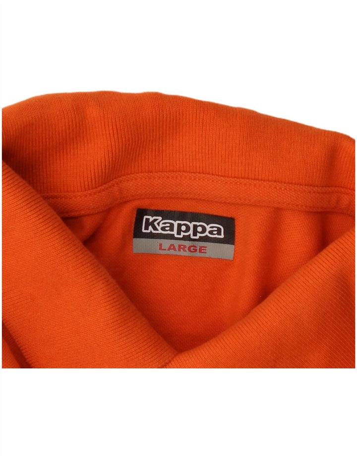 Kappa Herre Polo Shirt Large Orange