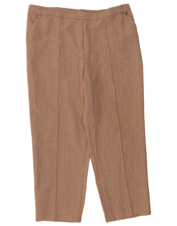 Marks & Spencer Dame tilspidsede fritidsbukser UK 18 XL W36 L26 Brun