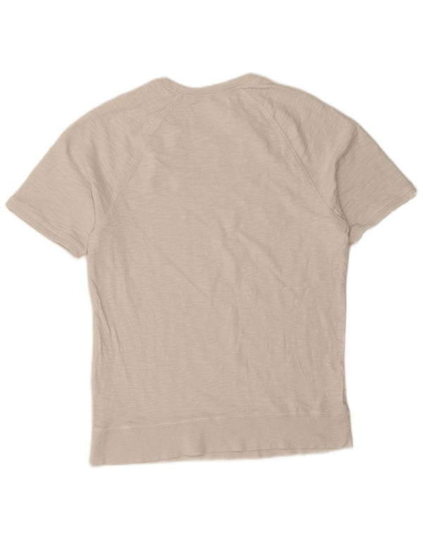 Zara Herre T-Shirt Top Medium Hvid Flecked