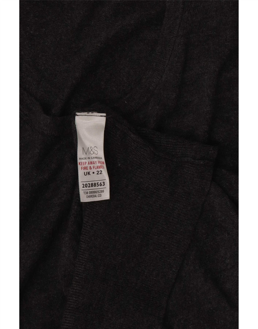 Marks & Spencer Dame Cardigan Sweater UK 22 3XL Grå Viscose