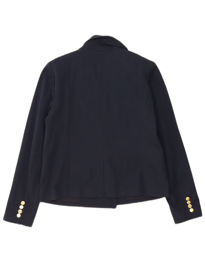 MICHAEL KORS Dobbeltradet blazerjakke til kvinder US 8 Medium Navy Blue