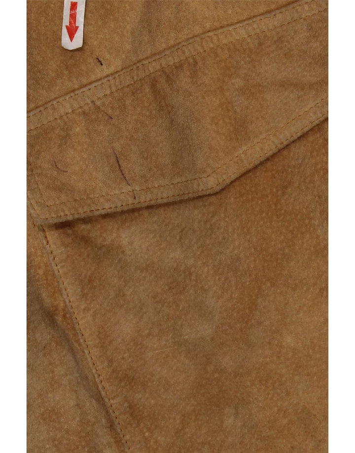Conbipel Herre Ruskindsjakke IT 56 2XL Beige Læder