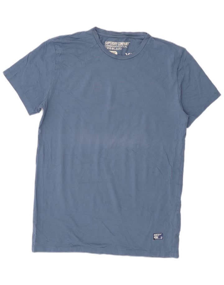 Superdry T-shirt top til mænd XL blå bomuld
