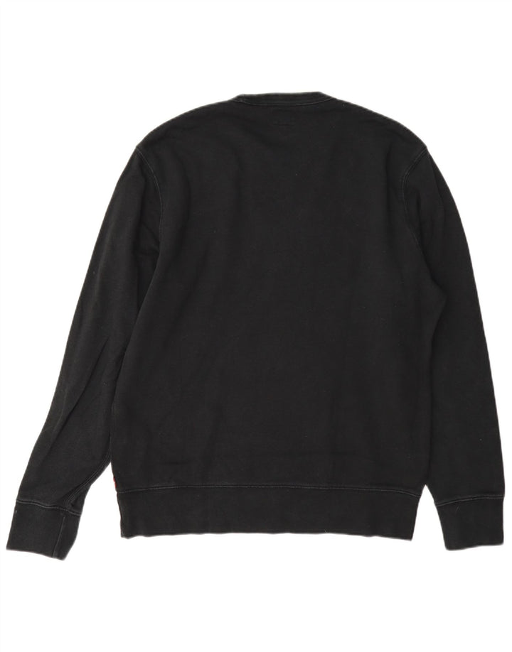 Levi's Dame grafisk sweatshirt Jumper UK 10 Lille grå bomuld