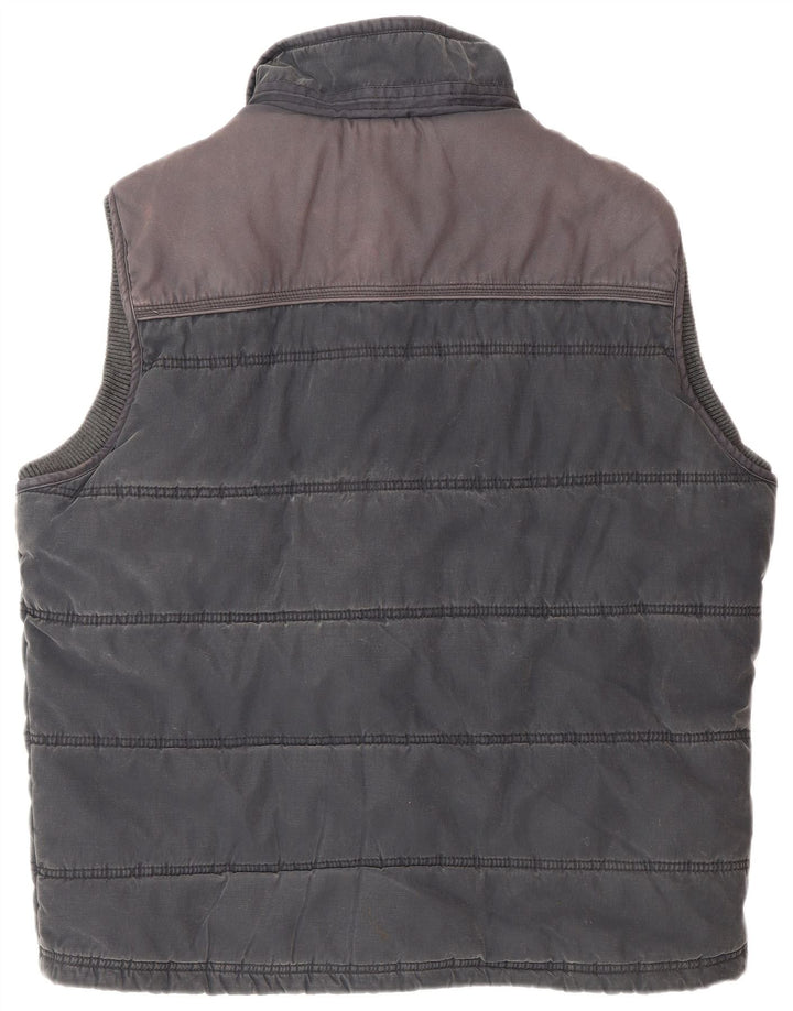 Fat Face Herre Polstret Gilet UK 42 XL Navy Blue Polyester