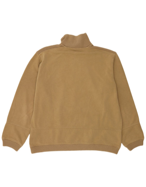 Champion Herre Zip Neck Sweatshirt Jumper XL Beige Bomuld