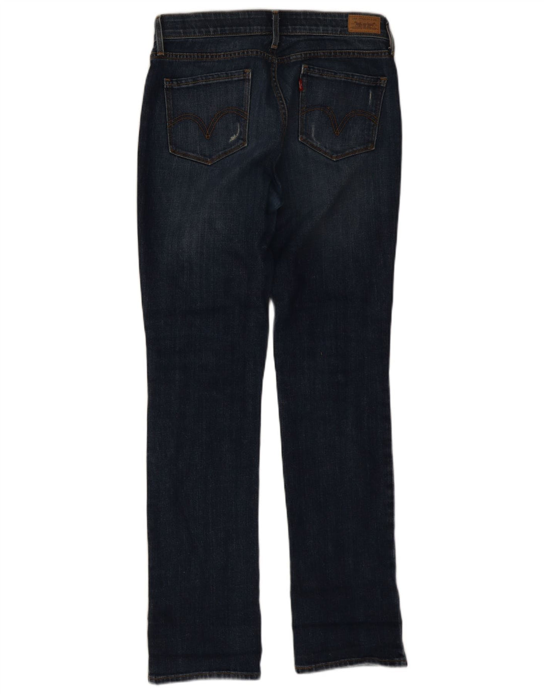 Levi's Lige Jeans til kvinder US 6 Medium W28 L32 Marineblå Bomuld