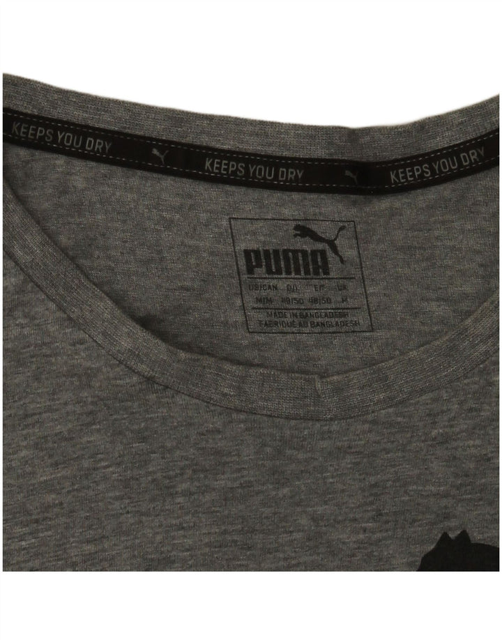 Puma Herre grafisk T-shirt Top mellemgrå