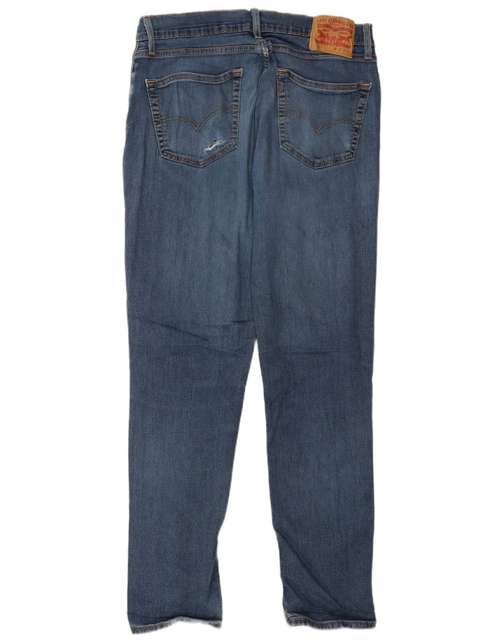 LEVI'S Herre 511 Slim Jeans W33 L32 Blå Bomuld