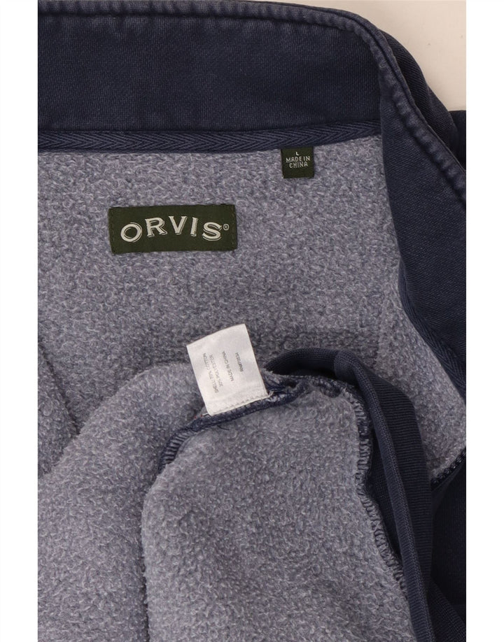 Orvis Træningsdragt til mænd, topjakke, stor marineblå bomuld