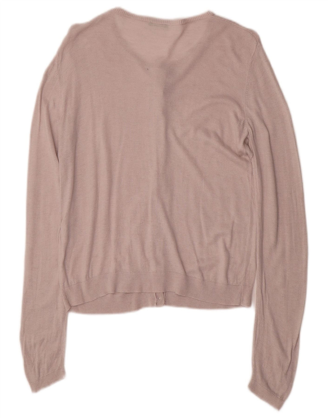 BENETTON Pige Cardigan Sweater 11-12 År 2XL Pink Viscose