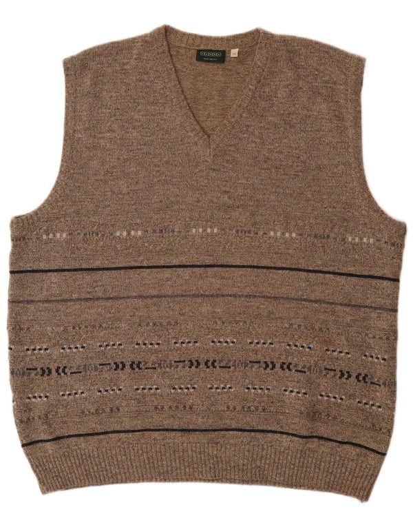 Canda Vest Tank Top 2XL Grå Stribet Akryl