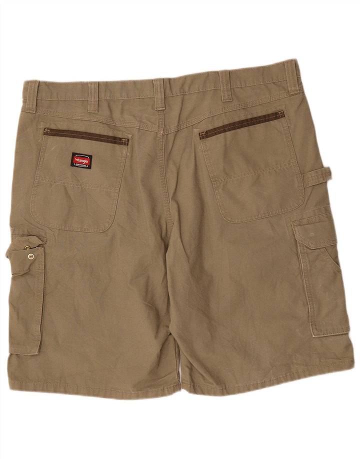Wrangler Herre Cargo Shorts W42 2XL Khaki Bomuld
