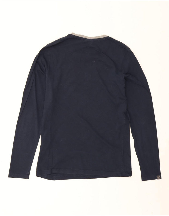 Jack & Jones Herre grafisk top Langærmet medium marineblå bomuld