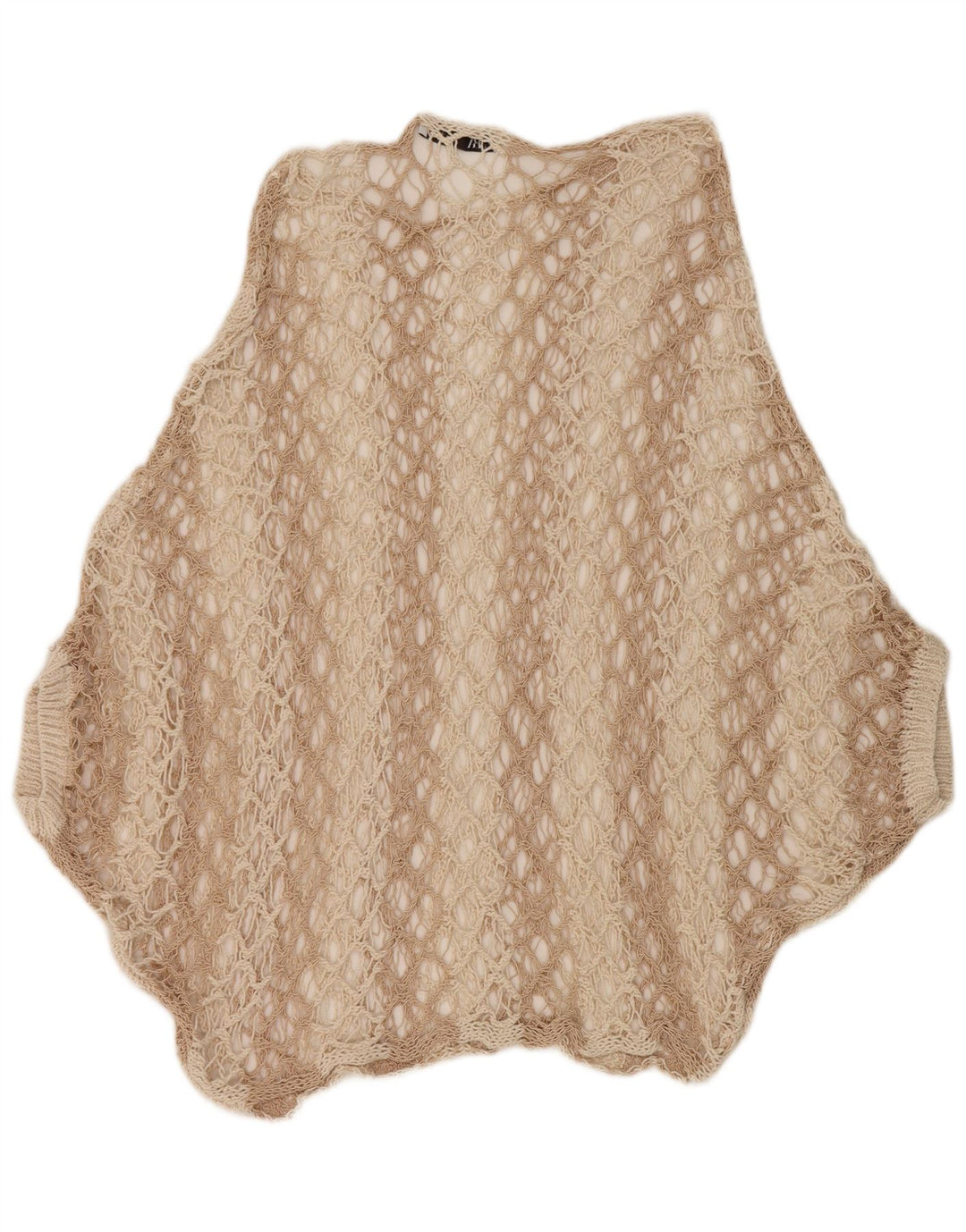 Zara hæklet ponchotop til kvinder DK 16 Large Beige