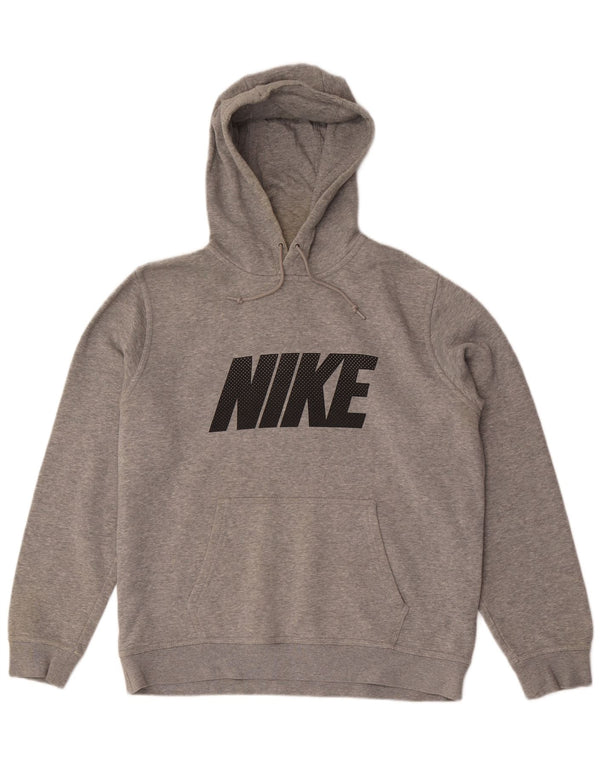 Nike grafisk hættetrøje til mænd, stor grå bomuld
