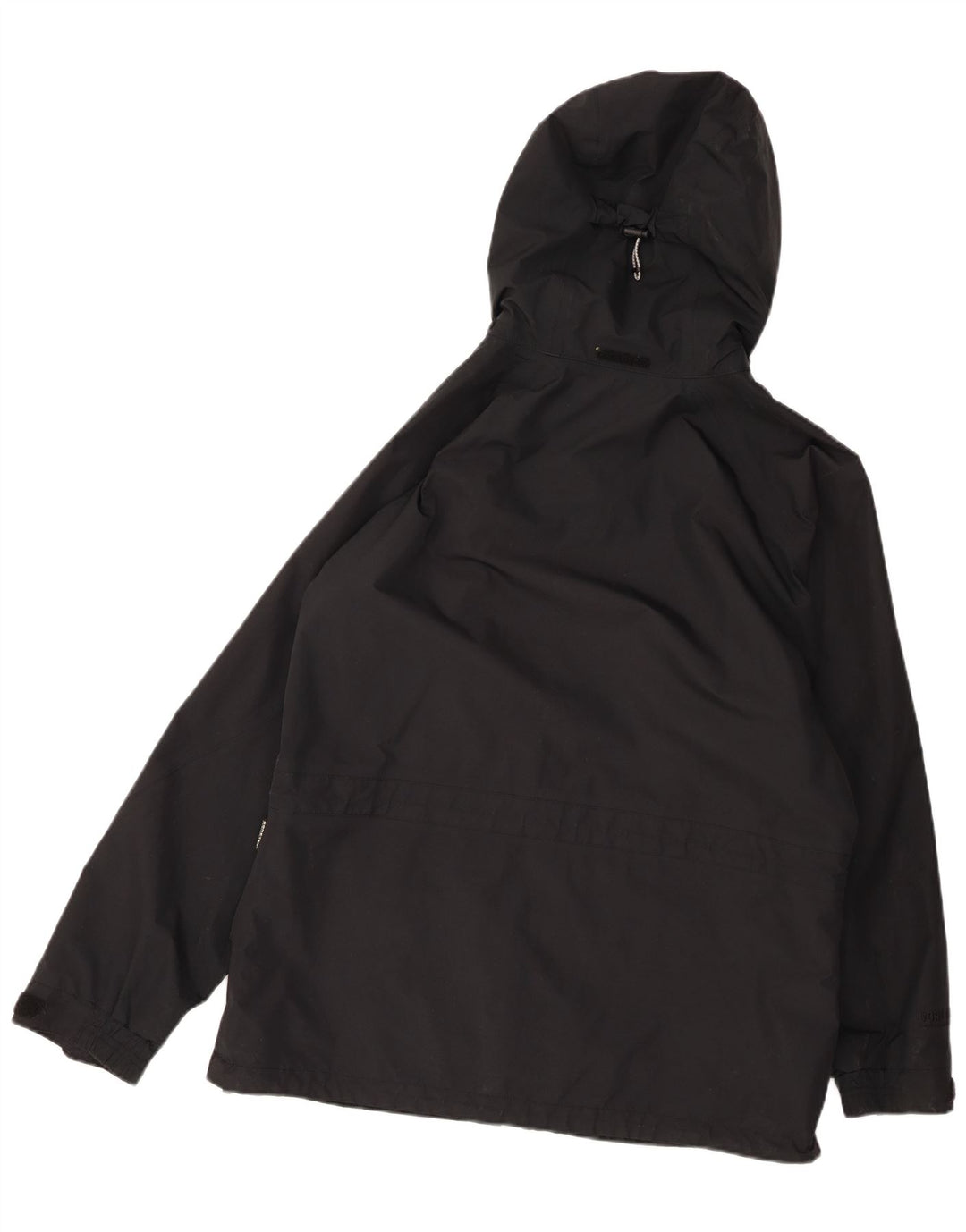 Berghaus Dame Hætte Oversized Regnjakke UK 16 Stor Sort Polyester