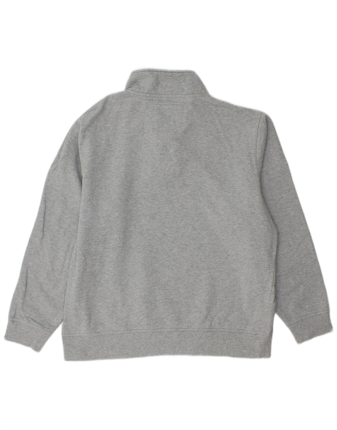CREW CLOTHING Dame sweatshirt med lynlås-hals DK 20 2XL Grå Bomuld