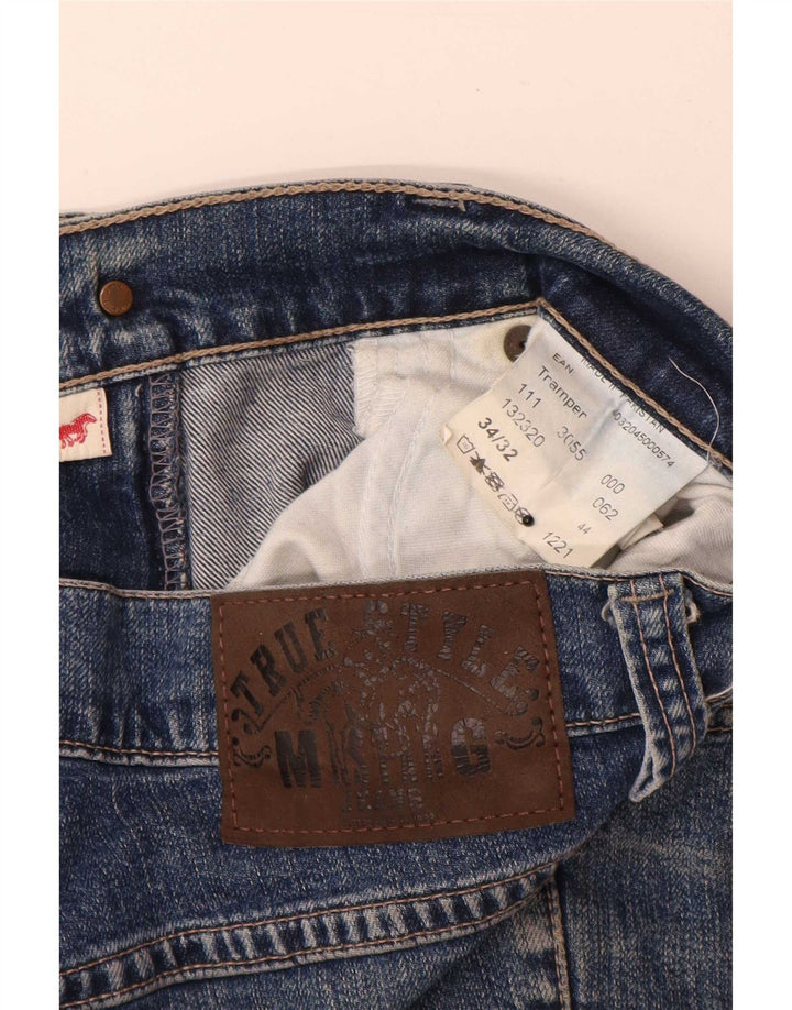 Mustang Herre Tramper Straight Jeans W34 L29 Blå Bomuld