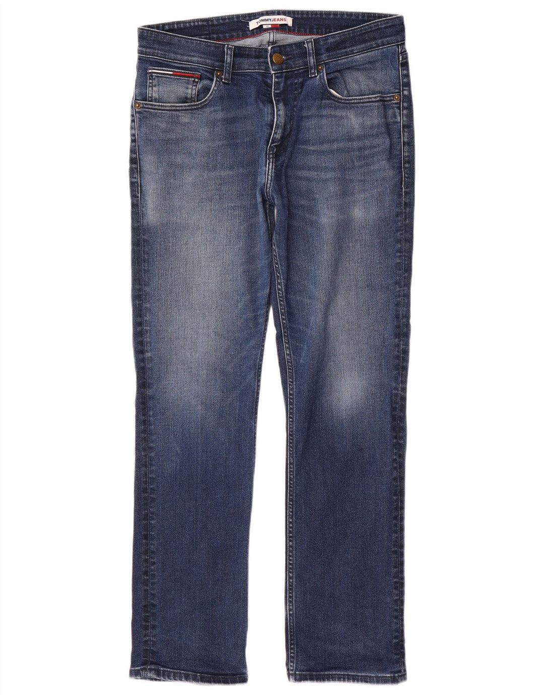 Tommy Hilfiger Herre Ryan Relaxed Fit Straight Jeans W30 L30 Blå Bomuld